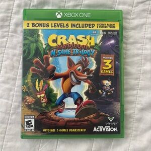 XBOX ONE Crash Bandicoot NSane Trilogy 3 Games Remastered 2 Bonus Levels